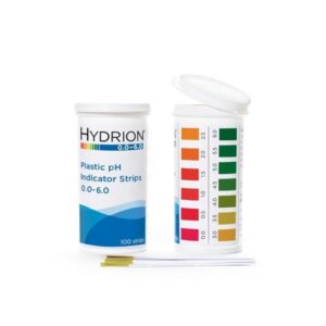 Hydrion (9200) pH Plastic Test Strips 0.0 - 6.0