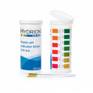 Hydrion (9200) pH Plastic Test Strips 0.0 - 6.0