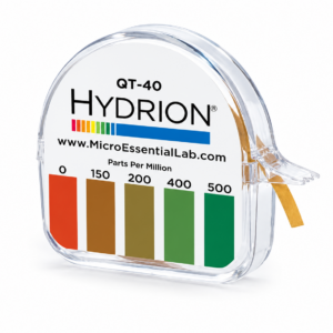 Hydrion Quaternary Sanitiser Test Paper 0-500ppm QT-40