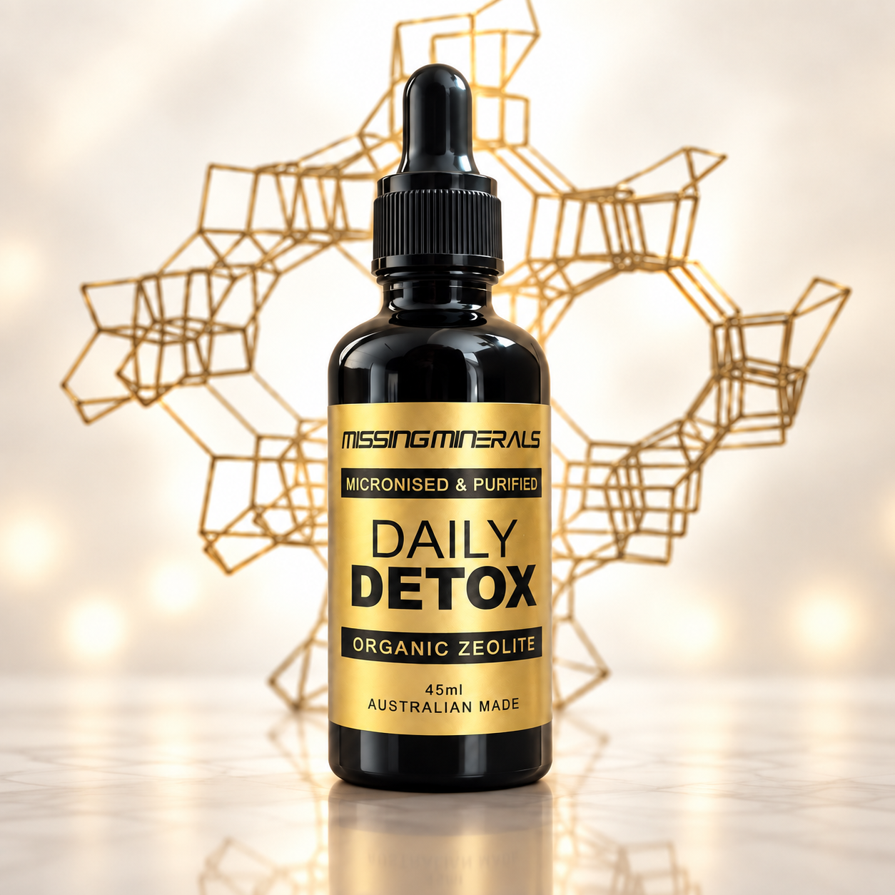 Daily Detox Heavy Metal Removal Activated Purified Micronised Zeolite Cage Structure