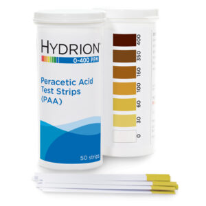 Hydrion peracetic acid test strip 0-400ppm (paa400)