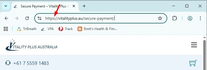 Vitalityplus.au secure site
