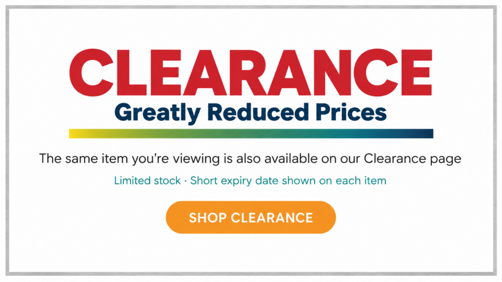 Clearance the same product you're viewing is also available on our clearance page